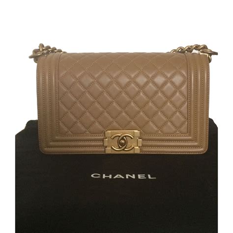 chanel beige le boy|Chanel bags for boys.